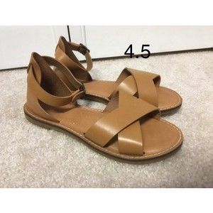 caslon sz 4.5 leather Sandals brown